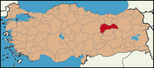 Latrans-Turkey location Erzincan.svg