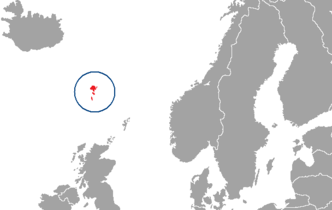 Location map of the Faroes