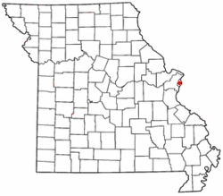 Location in the state of Missouri