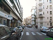 Avenue Baquis, direction Sud Nice, quartier des Musiciens.