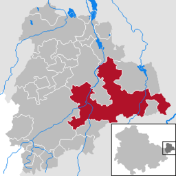 Läget för kommunen Nobitz i Landkreis Altenburger Land