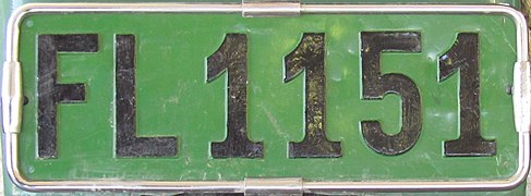 Old Liechtenstein agricultural vehicle license plate cropped.jpg