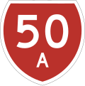 State Highway 50A marker