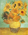Vincent Van Gogh, Vase with twelve Sunflowers, Arles, January 1889