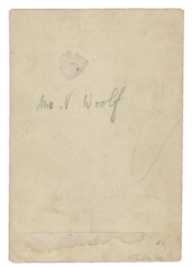Virginia Woolf aláírása