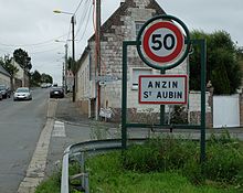 Ang dalan sa Anzin-Saint-Aubin