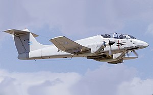Arjantin Hava Kuvvetleri'ne ait bir IA 58 Pucará