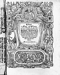 Niccolò Machiavelli's Art of War in a 1573 edition.