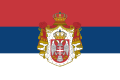 Bandera oficial del Reino de Serbia (1882–1918)