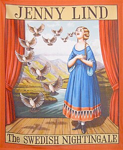 Poster van de tour van Jenny Lind