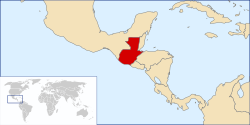Localización de Guatemala