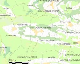 Saint-Laurent-la-Vernède - Localizazion