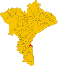 Locatie van Soverato in Catanzaro (CZ)