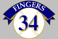 Rollie Fingers (P). Retirado el 9 de agosto de 1992.