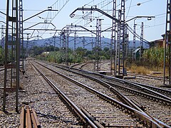 Connexió amb la línia Castellbisbal / el Papiol - Mollet a l'estació de Mollet - Sant Fost.