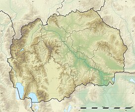 Ниџе на карти Северне Македоније
