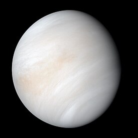 Un photographia de Venus per Mariner 10