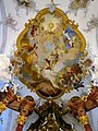 Hochaltarfresko, Darstellung der Eucharistie