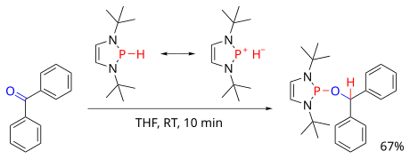 ジアザホスホレンヒドリドによるベンゾフェノンの還元