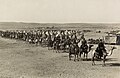 Det britiske imperiets kamelkorps ved Beer Sheva i 1917