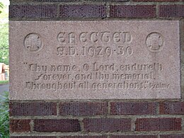 Verse 13 on a cornerstone of the Museum of Art of the University of Oregon