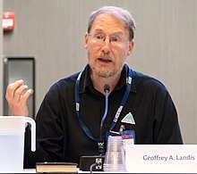 Landis at the 75th World Science Fiction Convention, Helsinki, 2017