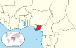 比亚法拉共和国的位置