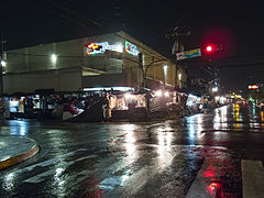 Calles de Santa Tecla en la noche.