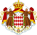 Coat of arms of the principality of Monaco