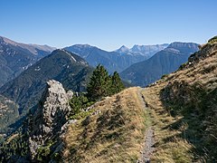 Hiking path in Pyrenees, Aragon