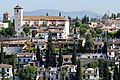 Church of San Nicolas and Albayzín from Alhambra palace