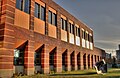 The east end of the Grant MacEwan Campus complex in Edmonton, Alberta, Canada during an autumn sunrise.