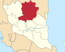 Location of Jerantut District in Pahang