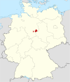 Tyskland, beliggenhed af Wolfenbüttel markeret