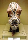 Maske der Ticuna aus der ethnologischen Sammlung mit Darstellung eines Affen (17. oder 18. Jh.)