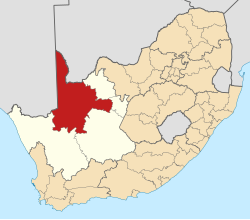 Location in South Africa