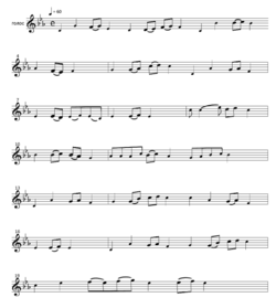 カルムイク共和国国歌の楽譜