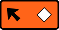 (TW-22) Detour - follow diamond symbol (veer left)