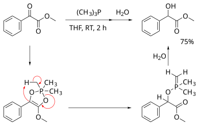 アルキルホスフィンによる活性化カルボニル基の還元