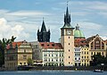 Vista de Praga desde el río Moldova.