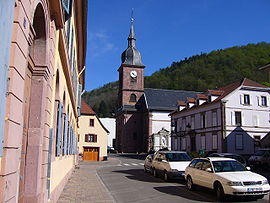 The church in Sainte-Croix-aux-Mines