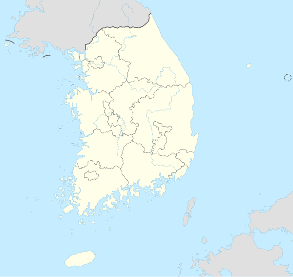 An-san is located in South Korea