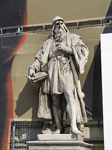 Leonardo-da-Vinci-Statue in Wien