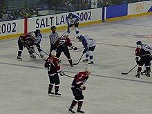 Hockey game photo