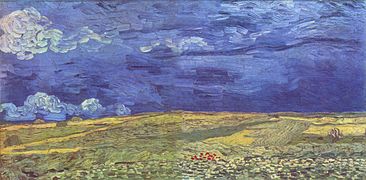 Vincent van Gogh: Campo baixo ceo tormentoso.