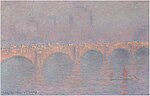 "Waterloo Bridge, soleil voilé" (1903) de Claude Monet (W 1591)