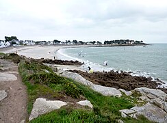 La plage de Saint-Colomban