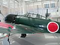 Pogled izbliza na Mitsubishi A6M Zero jednosjed.