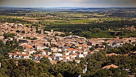 Gezicht op Caunes-Minervois