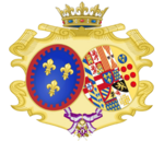 Description de l'image Coat of arms Marie-Caroline of Bourbon, Duchess of Berry (order of Queen Marie-Louise).png.